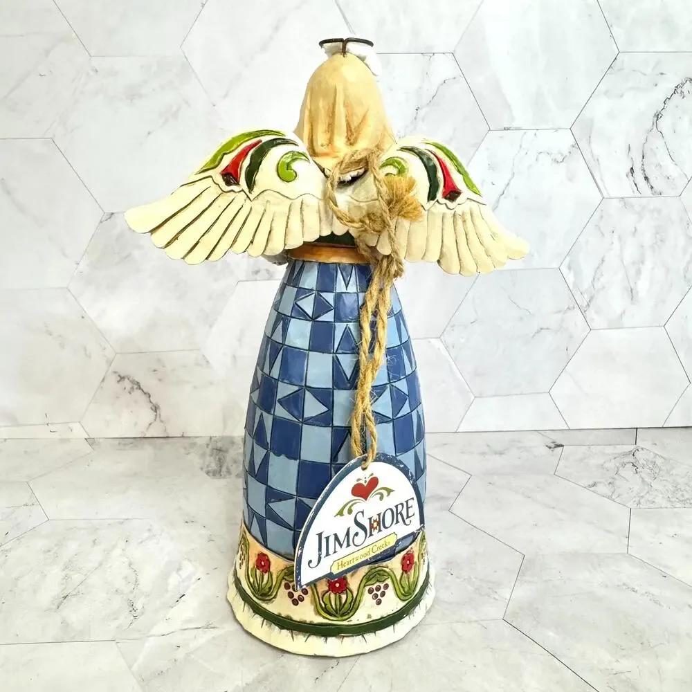 NEW Jim Shore Heartwood Creek Angel Italian 4025839 Where There Is Life RARE